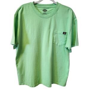 Dickies Mint Green Heavyweight Short Sleeve Pocket Tee Shirt Size XL NWOT